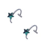 2 Piece Set Stainless Steel Clip-On Nose and Lip Rings | Punk Style Fake Piercing Jewelry