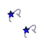 2 Piece Set Stainless Steel Clip-On Nose and Lip Rings | Punk Style Fake Piercing Jewelry