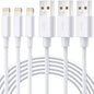 3-Pack: Lightning Cable for Apple iPhone, iPad