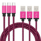 3-Pack: Nylon Braided Cables
