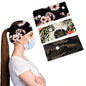 3-Pack: Women's Comfy Stretchy Headband With Buttons For Face Masks and Covers