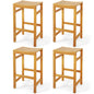 30-Inch Height Bar Chair with Saddle Shaped Seat and Sturdy Footrest