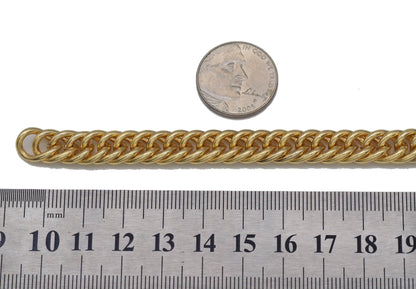 Wholesale Gold Filled Wheat Curban Chain by Yard, sku# LS11
