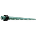 6G Teal White Acrylic Playboy Rabbit Head Taper