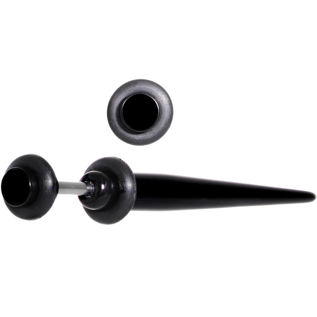 UV Black Acrylic Faux Taper Cheater Plug Set