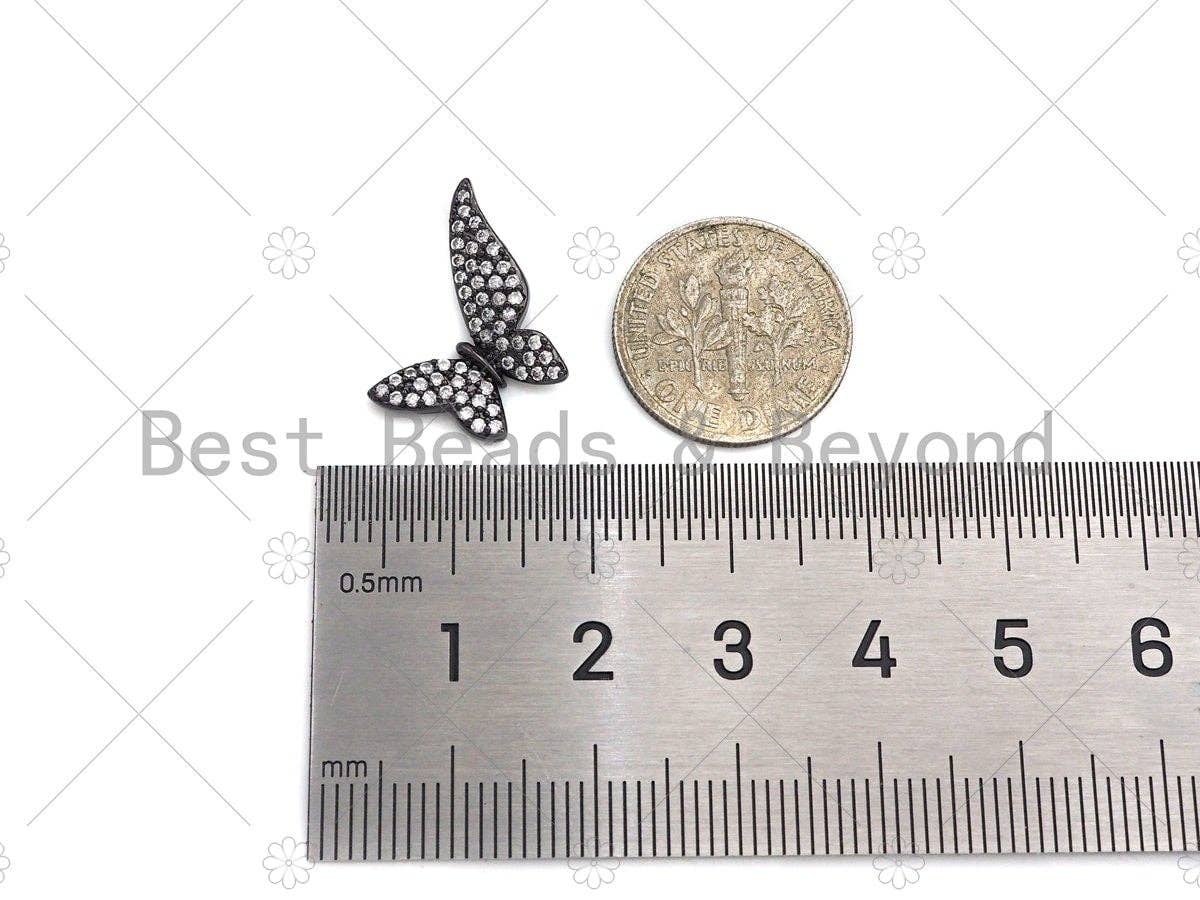 CZ Micro Pave Butterfly Shape Pendant, sku#L283