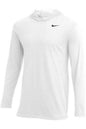 Nike Mens Dry Long Sleeve Hood Tee College Navy Size Medium