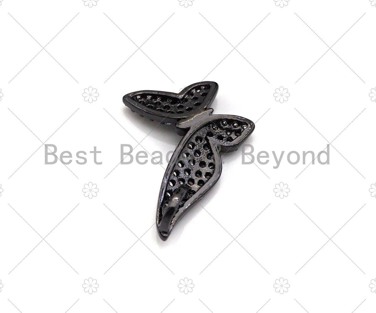 CZ Micro Pave Butterfly Shape Pendant, sku#L283