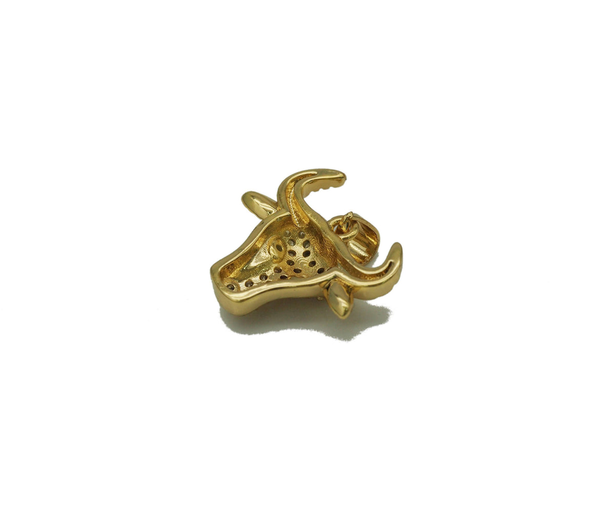 Gold Pave Ram Charm, Sku#LD303