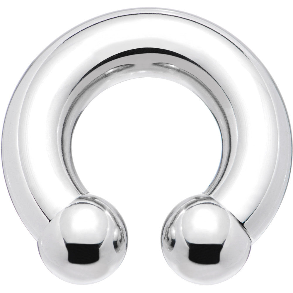0G 5/8 Internally Threaded Horseshoe Circular Barbell