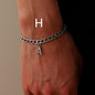 Simple Letter Titanium Steel Bracelet Men's Fashion