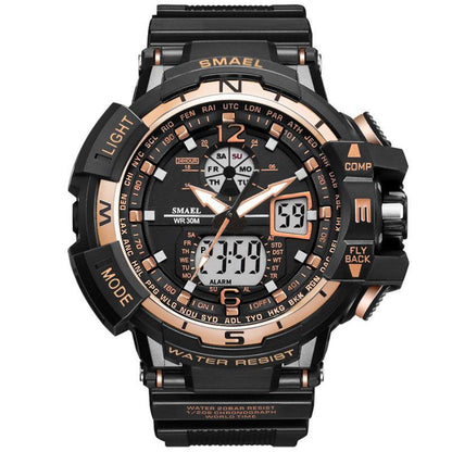 Modern Sport Watch For Men and Woman With LED Digital Quartz Display Men's Top Brand Luxury Digital-watch Relogio Masculino In Army Military Popular Design Waterproof 50M