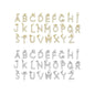 Gold Silver Pearl Initial Letter Charm, Personalized Charm, Sku#A262