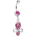 Pink Gem Benevolent Jeweled Belly Ring