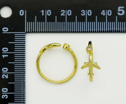 CZ Airplane Travel Ring, Sku#LD291
