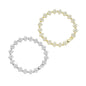 Clear CZ  CloverFlower Link Gold Silver Adjustable Bracelet, Sku#A228