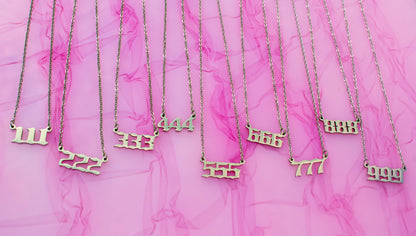 Angel Number Stainless Steel Necklace