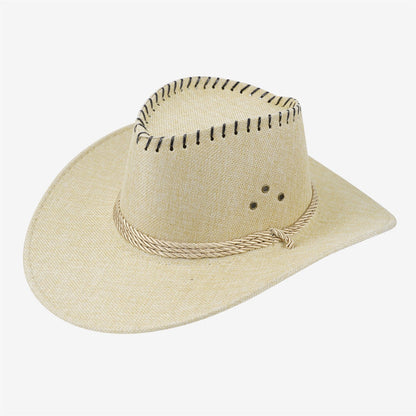 Men's And Women's Cowboy Hats, Sun Protection Hats For Grasslands, Western Cowboy Hats For Couples, Wide-Brimmed Xinjiang Felt Hats With Velvet Surface