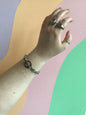 Dramatic Toggle Clasp Titanium Bracelet