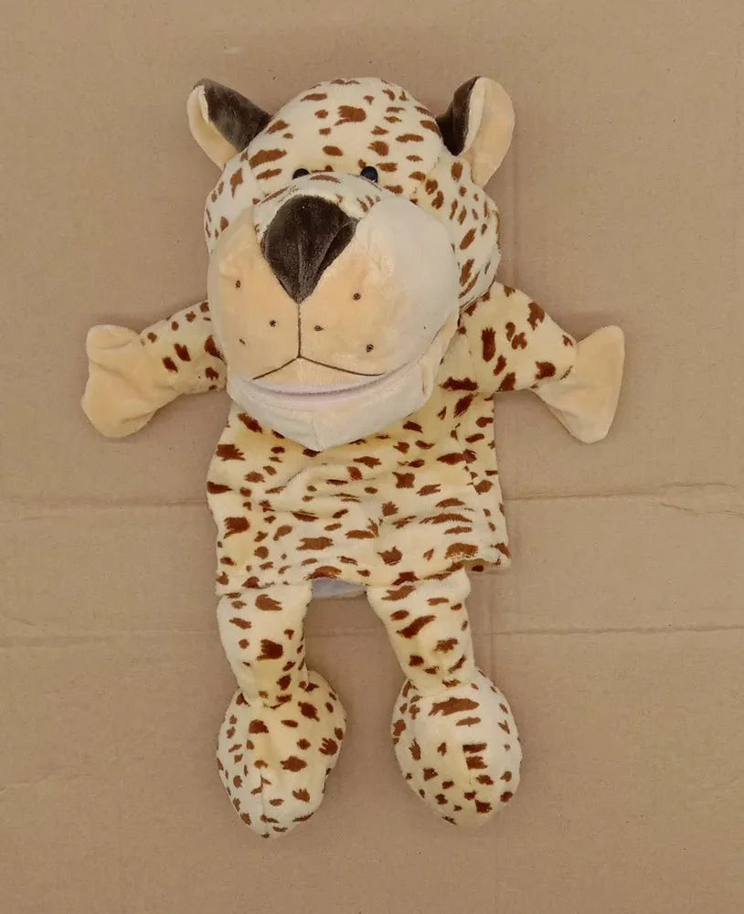 35cm Cartoon Animal Hand Puppet | Lion, Elephant, Pig Plush Toy for Interactive Play