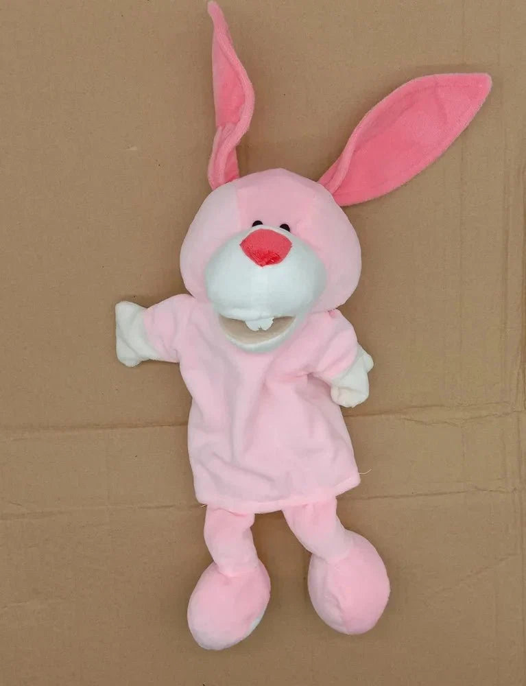 35cm Cartoon Animal Hand Puppet | Lion, Elephant, Pig Plush Toy for Interactive Play