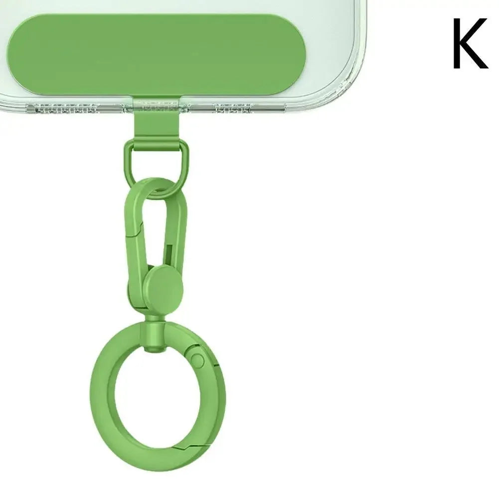 360° Rotating Zinc Alloy Phone Ring Holder Hook | Universal Anti-Entanglement Lanyard Attachment