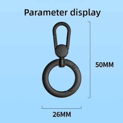 360° Rotating Zinc Alloy Phone Ring Holder Hook | Universal Anti-Entanglement Lanyard Attachment