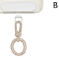 360° Rotating Zinc Alloy Phone Ring Holder Hook | Universal Anti-Entanglement Lanyard Attachment