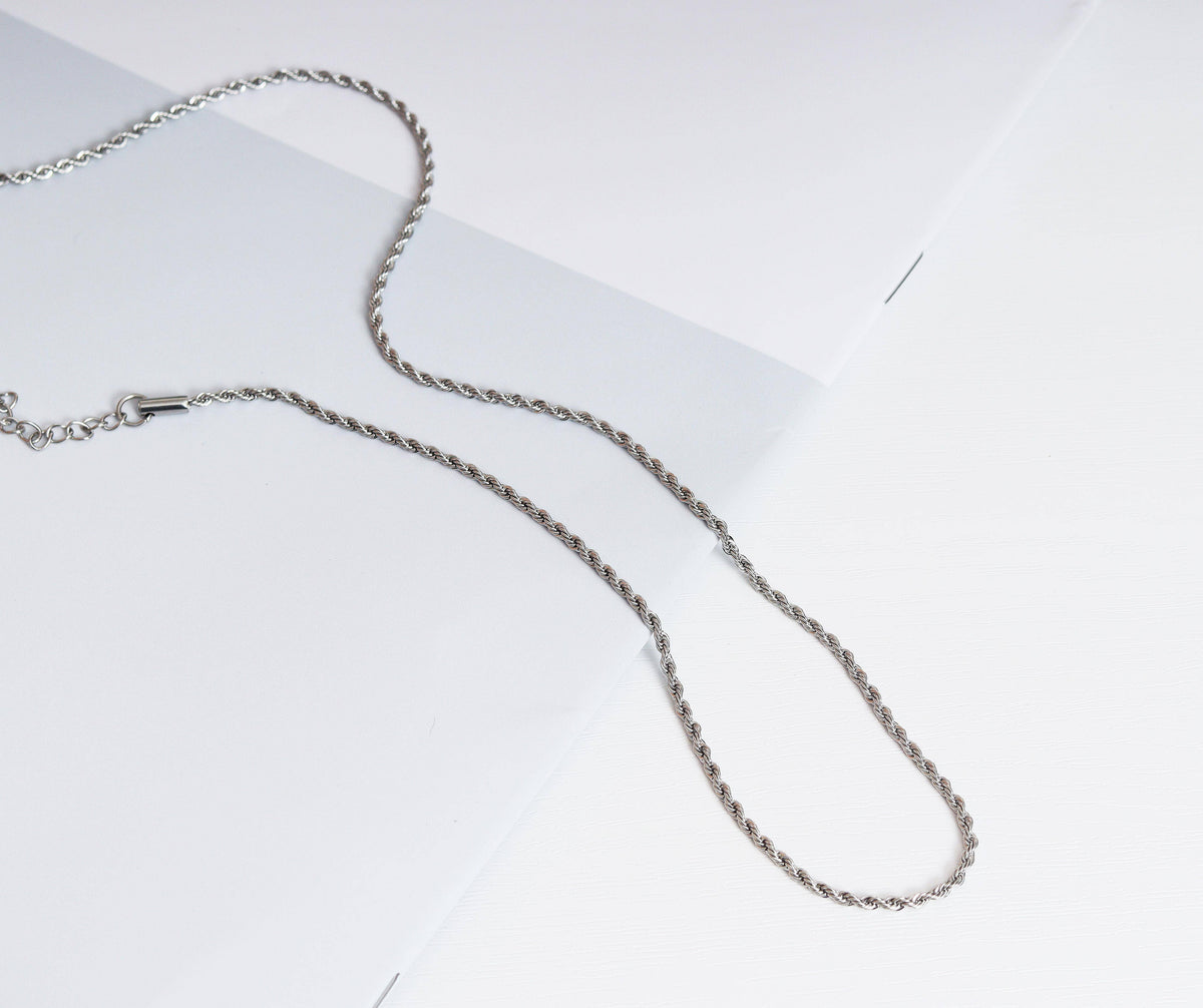 Gold Silver Rope chain Necklace, sku#B204