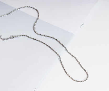 Gold Silver Rope chain Necklace, sku#B204