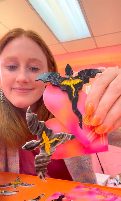 Fourth Wing Dragon Hair Barrette Accessory