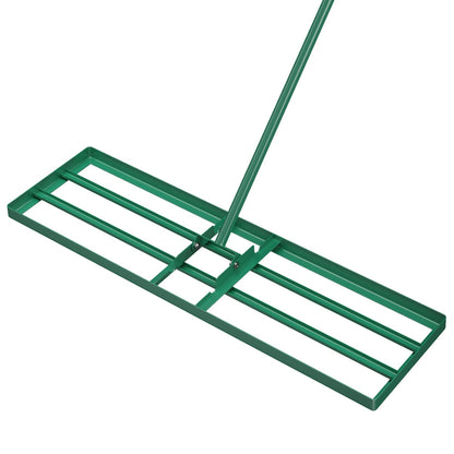 36 x 10 Inch Lawn Leveling Rake with Ergonomic Handle