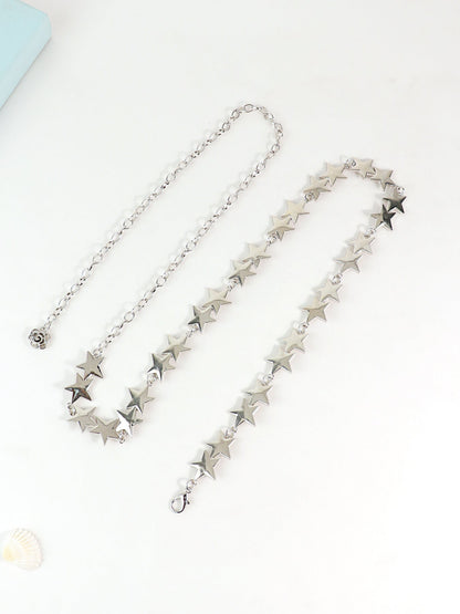 2025 New Retro Metal Star Waist Chain Women's Accessory