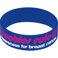 Purple White I Love Motor Boating Breast Cancer Bracelet