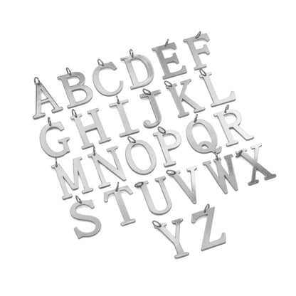 Large Plain Initial Alphabet Letter Charm, SKU#A219