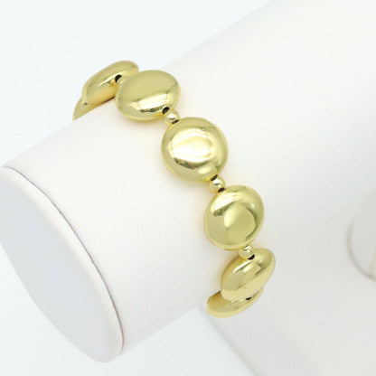 Gold Coin Stretchy Bracelet, Sku#LD673