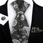 Jacquard-embroidered Cashew Flower Tie