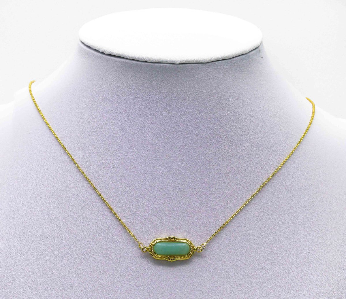 CZ Enamel Long Oval Charm, Sku#LY17