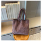 Retro Corduroy Solid Color Shoulder Bag