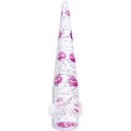 1/2 Clear Acrylic Glitter Purple Skull Confetti Taper