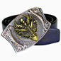 Smooth Buckle For Self-defense Trendy Punk-style Belt Buckle With A Distinctive Look
