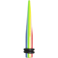 4G Acrylic Retro Rainbow Straight Taper