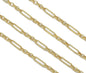 Long Link Mixed Paper Clip Chain by Yard, wholesale chain, unfinished chain, sku# LS28
