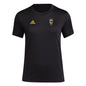 adidas Womens Size Short Sleeve Pre-Game T-Shirt Black/Columbus Crew Small Tall