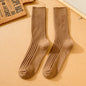 Double-needle Cotton Mid-calf Athletic Socks