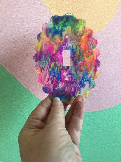 Neon Sparkling Paint Outlet Covers
