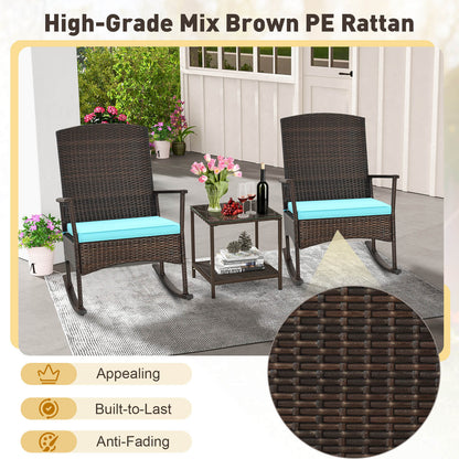 3 Piece Patio Rocking