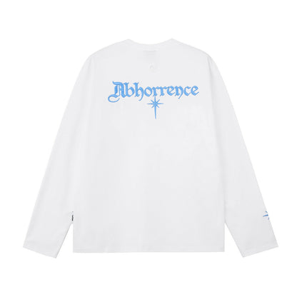 High-end Top American High-street Letter-embroidered Long-sleeve T-shirt For Men