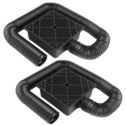 Gutter Downspout Extension, Low Profile Extendable Hose