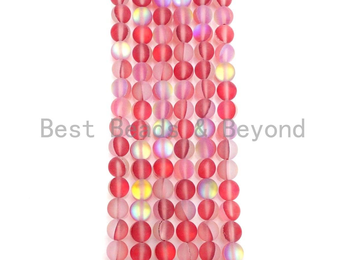 Matte Red Spectrolite Aura Quartz Matte, High Quality in Rou